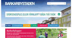 Desktop Screenshot of barkarbystaden.se