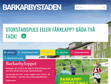 Tablet Screenshot of barkarbystaden.se